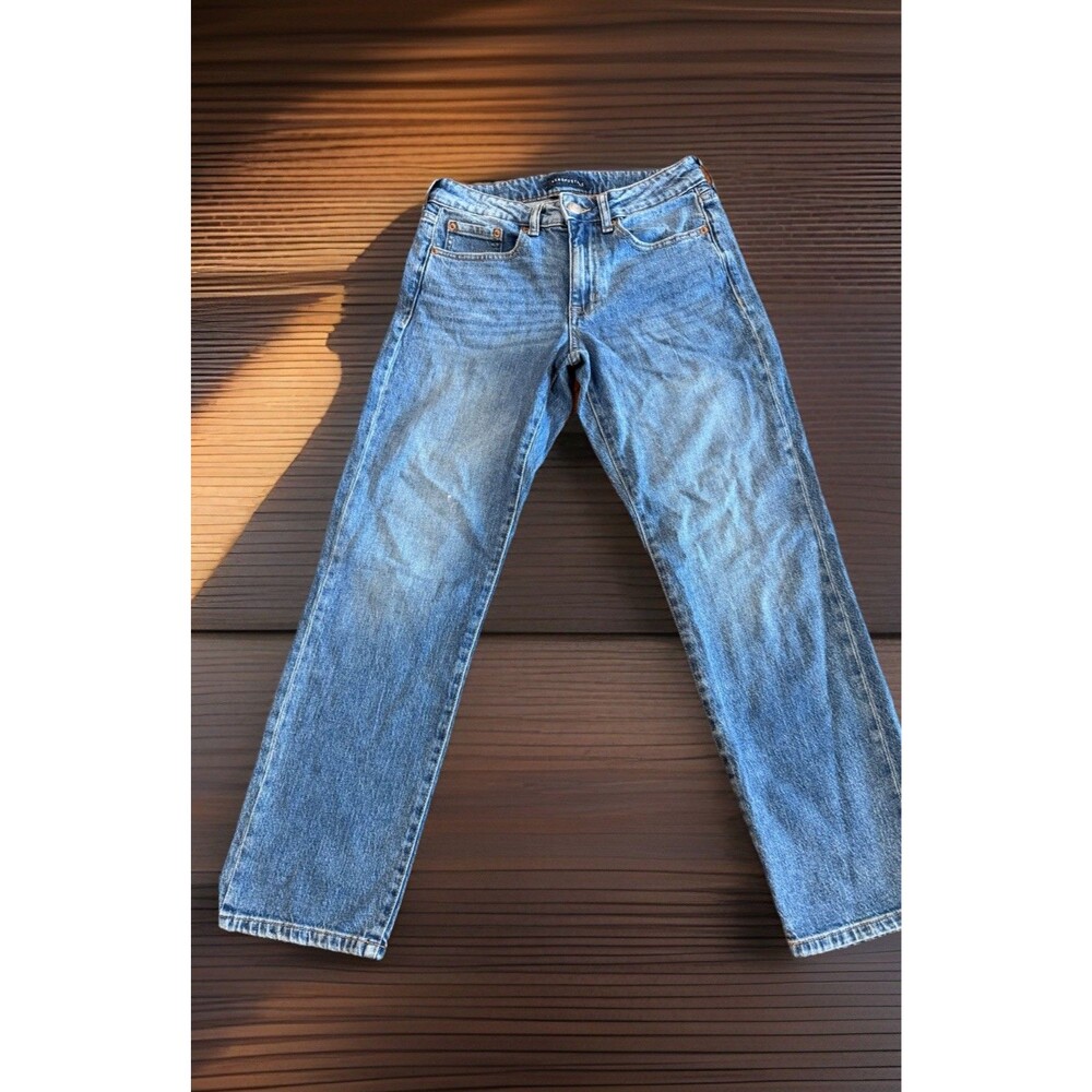 Aeropostale Women’s Jeans Mid Rise Ankle Straight Size 4 Reg GUC